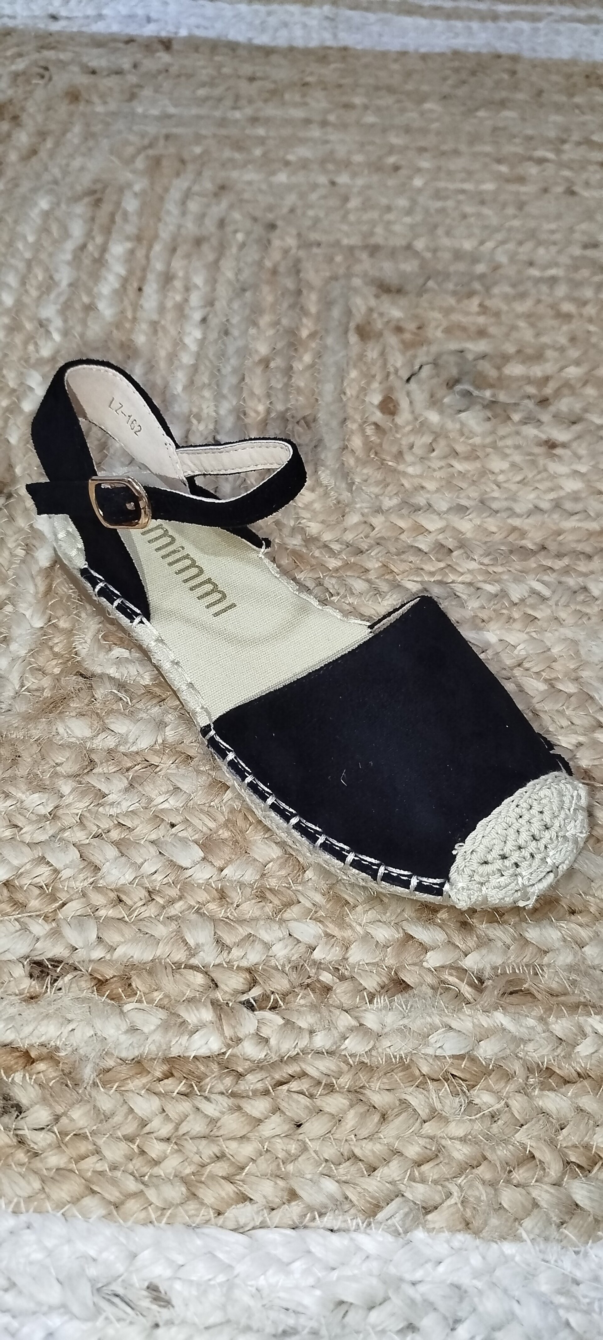 Sandalias esparto LZ-162 negra - 2